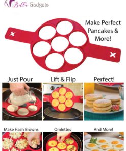 Pancaker™ Nonstick Pancake Ring in Red