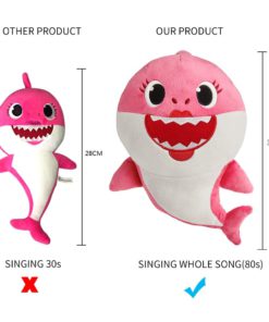 Plush Singing Baby Shark Toy