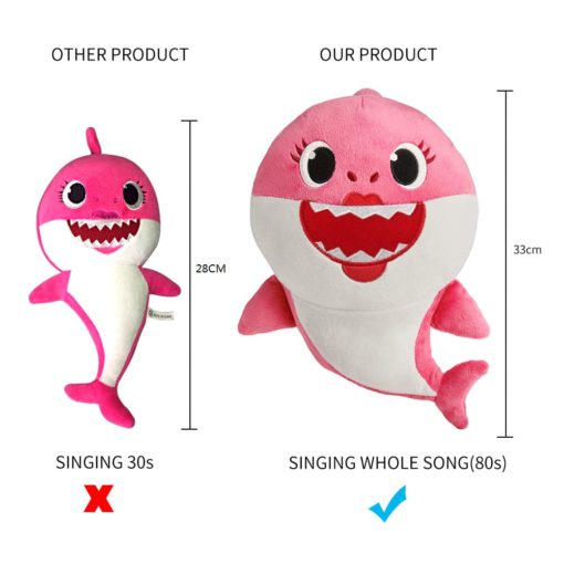 Plush Singing Baby Shark Toy