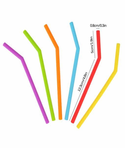 6Pcs Reusable Straws