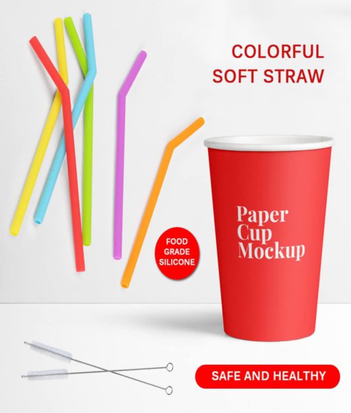 6Pcs Reusable Straws