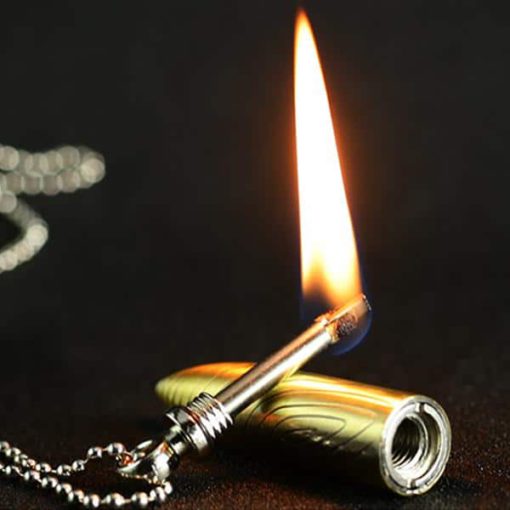 Bullet Necklace Million Matches Male Key Chain Pendant Lighter - Image 3