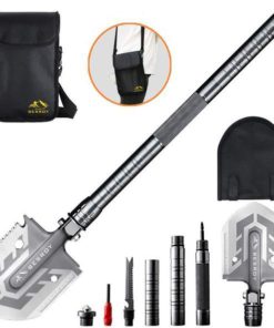 THE ULTIMATE SURVIVAL TOOL 23-IN-1 MULTI-PURPOSE FOLDING SHOVEL