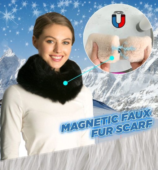 Magnetic Faux Fox Fur Scarf