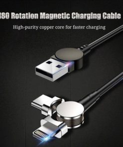 3rd Generation 180 Rotation Magnetic Charging Cable