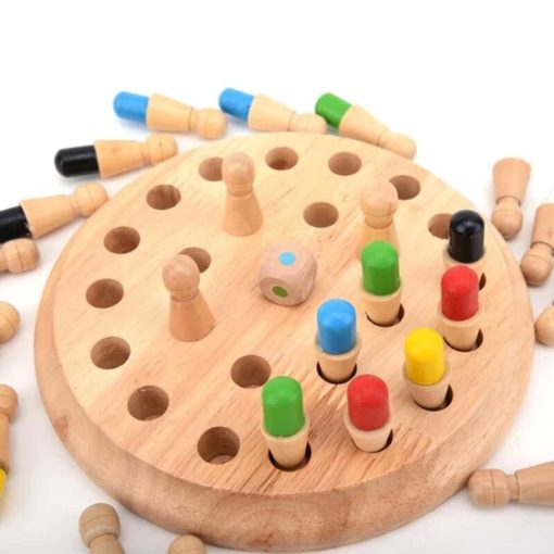 Wooden Memory Chess Game - Image 3