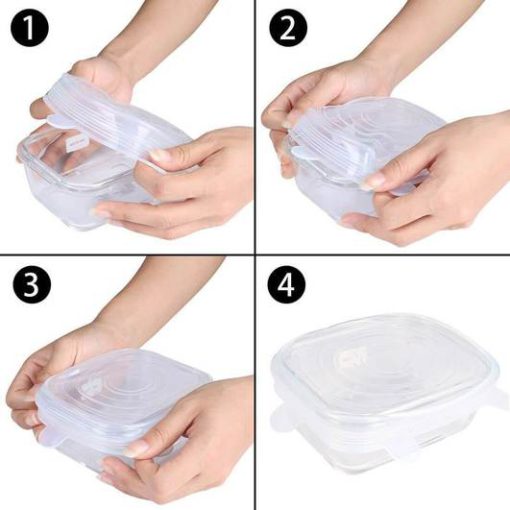 Stretch & Fit - Silicone Stretch Lids (6pcs) - Image 3