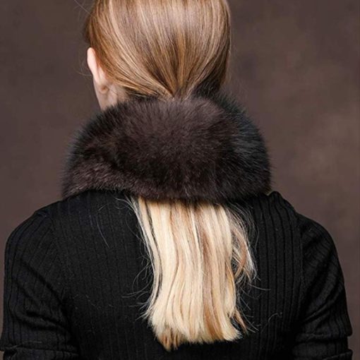 Magnetic Faux Fox Fur Scarf - Image 4