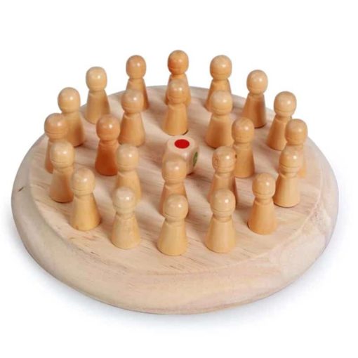 Wooden Memory Chess Game