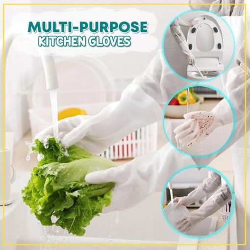 Unbreakable Velvet-lined Kitchen Gloves - Image 4