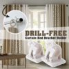 Drill-Free Curtain Rod Bracket Holder