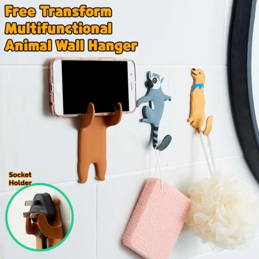 Free Adjustable Multifunctional Animal Wall Hanger