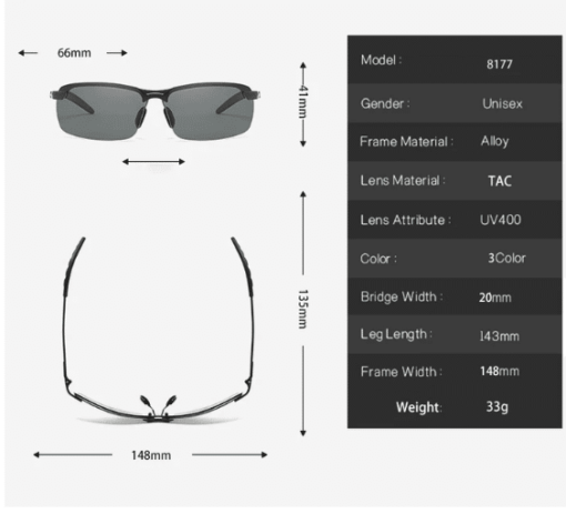 Photochromic Sunglasses With Polarized Lens - Image 3