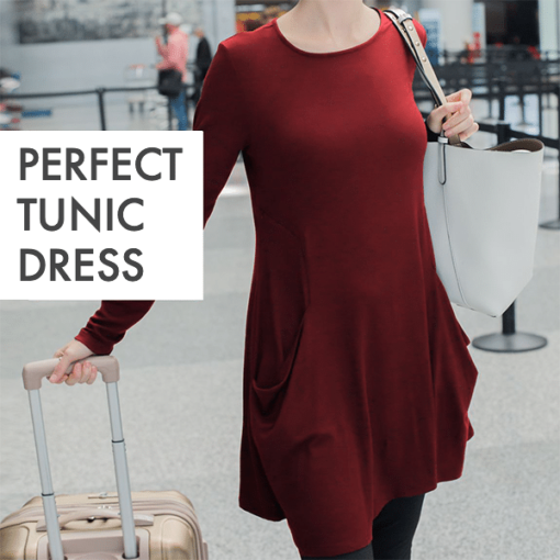 Long Sleeve Sweatshirt Travel Dress - Image 4