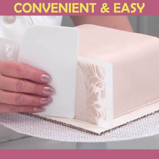 DIY Cake Lace Decoration Mould - Set For 8 - Image 4