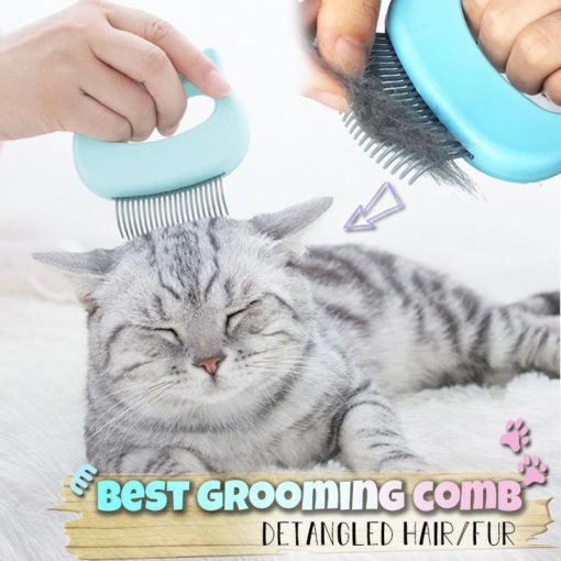 Pet Hair Removal Massaging Shell Comb - Image 7