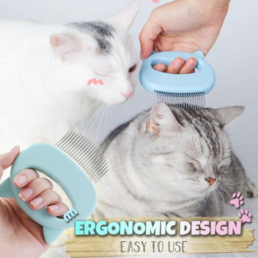 Pet Hair Removal Massaging Shell Comb - Image 3