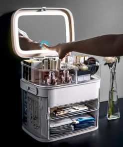 LED Light Makeup storage Box&Mirror