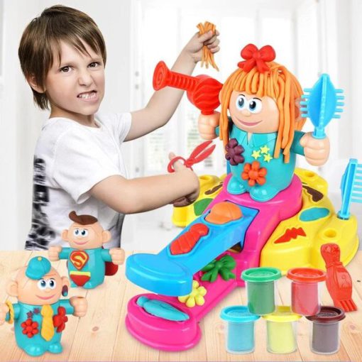 DIY hairdresser color clay children's toys