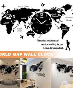 Art Map Minimalist Wall Clock