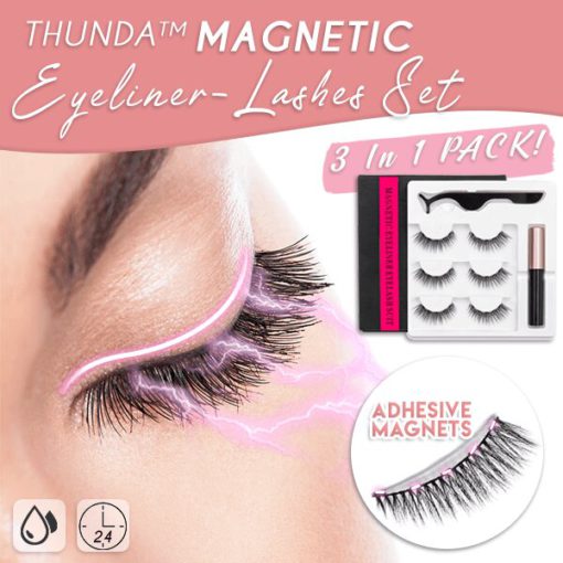 Thunda Magnetic Eyeliner-Lashes Set