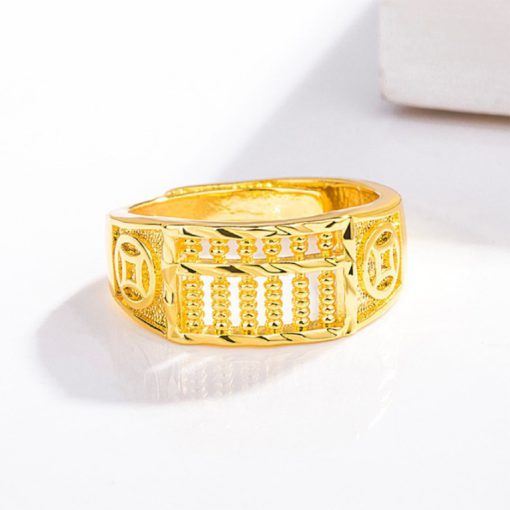 Prosperity Golden Abacus Ring - Image 5