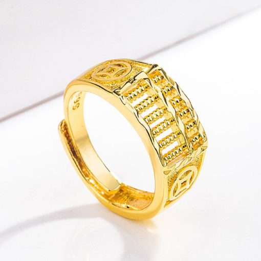 Prosperity Golden Abacus Ring - Image 6