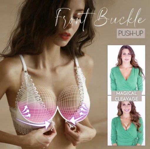 LaxChic™ Breathy Front Buckle Lace Bra