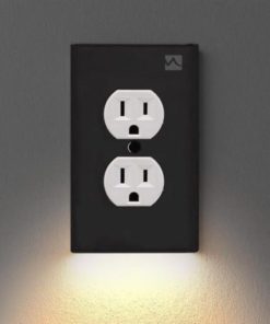 Outlet Wall Plate with LED Night Lights-No Batteries or Wires