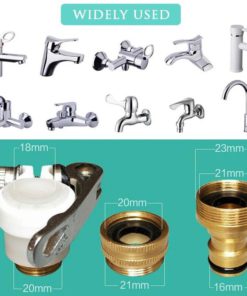 Universal 3-in-1 Brass Hose Tap Connectors Set