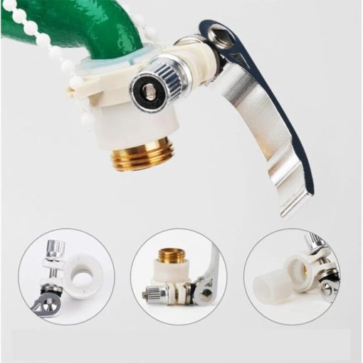 Universal 3-in-1 Brass Hose Tap Connectors Set - Image 7