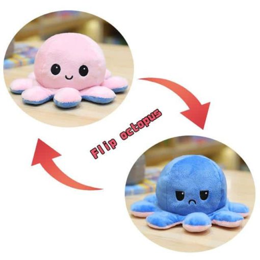 BIG REVERSIBLE OCTOPUS PLUSH TOY - Image 2