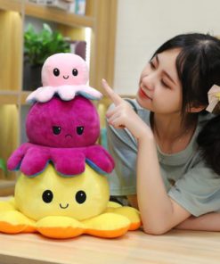 BIG REVERSIBLE OCTOPUS PLUSH TOY