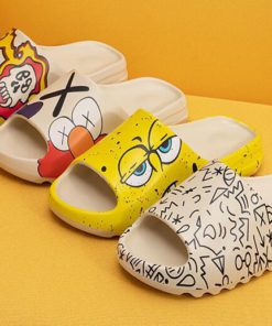 Basix “Eyes” Non-Slip Home Slippers