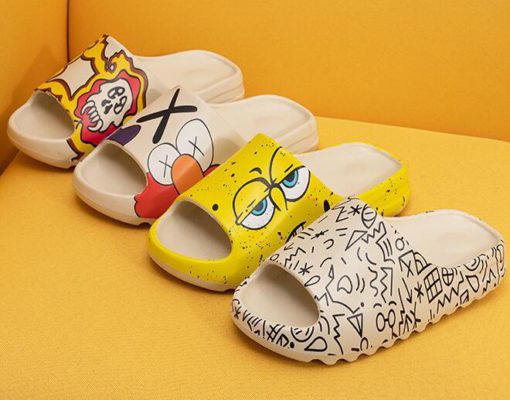 Basix “Eyes” Non-Slip Home Slippers