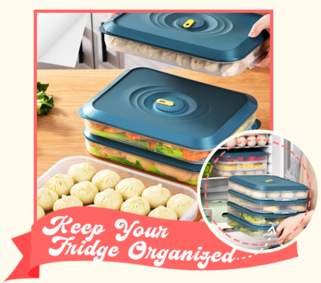 Multi Layers Stacking Fresh Keeping Dumpling Box