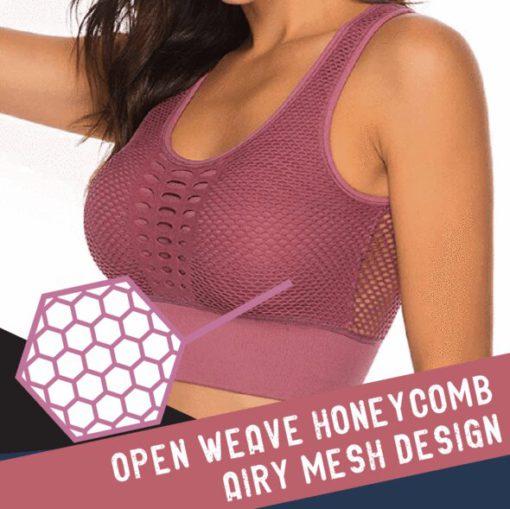 Stretchy Mesh Lifting Sports Bra