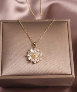 Sunflower Pendant Necklace