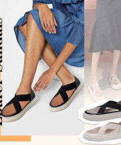 Elasticity Casual Gauze Loafer Sandals