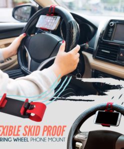 Skid Proof Steering Wheel Phone Mount