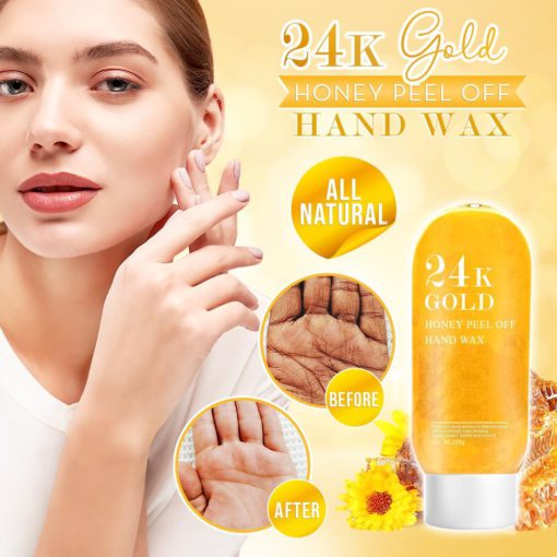 24K Gold Honey Peel Off Hand Wax