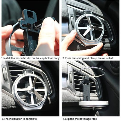 Car Vent Foldable Beverage Holder