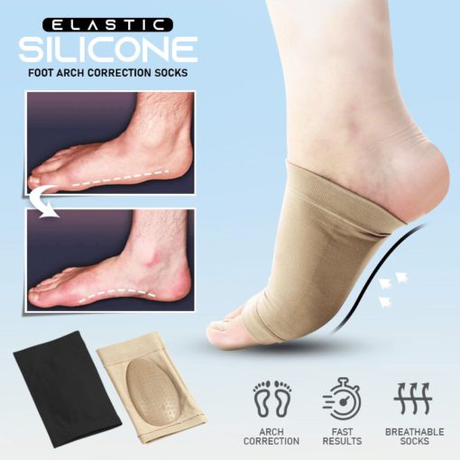 Elastic Silicone Foot Arch Correction Socks