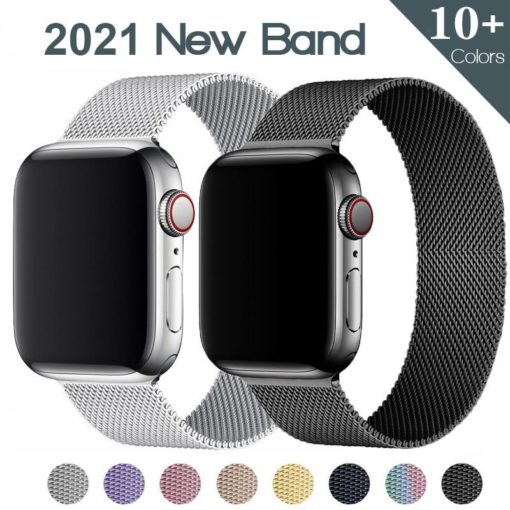 Magnetic Clip-On Mesh Band For Apple Watch