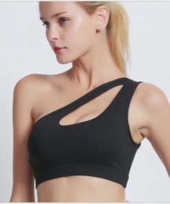 One Shoulder Wireless Sports Bra