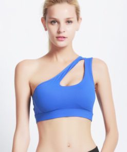 One Shoulder Wireless Sports Bra