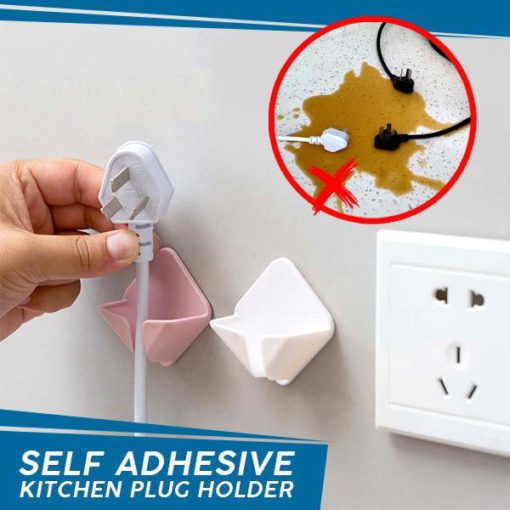 Self Adhesive Kitchen Plug Holder