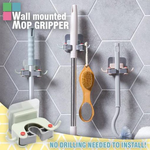 Wall Mounted Mop Gripper