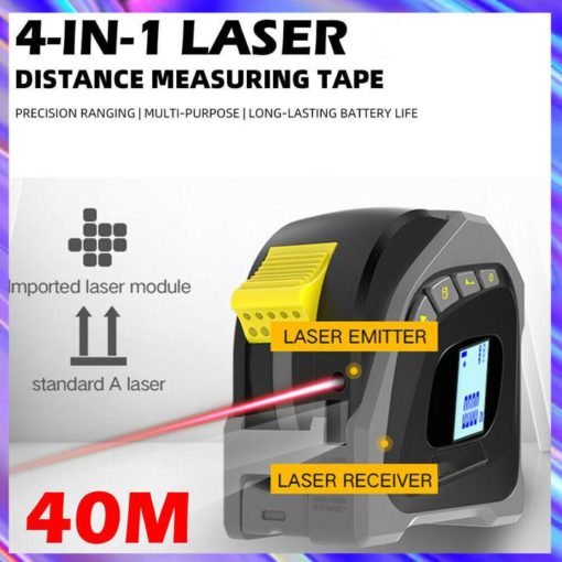 4 in 1 Waterproof Digital Laser Tape Measurer