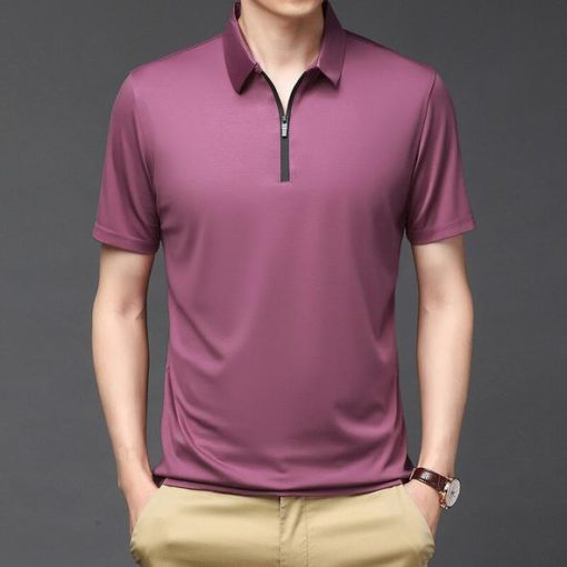 Fashion Men's Ice Silk POLO Shirt